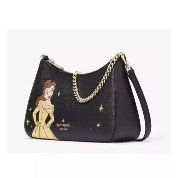 Kate Spade Disney Belle Beauty and The Beast Crossbody Convertible Bag Purse - Picture 3 of 3